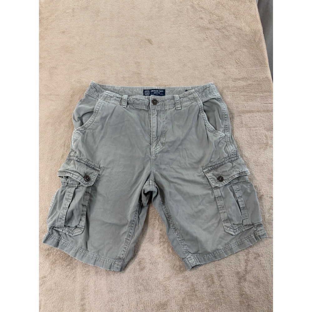 American Eagle Outfitters Men’s Cargo Shorts - Gray Green